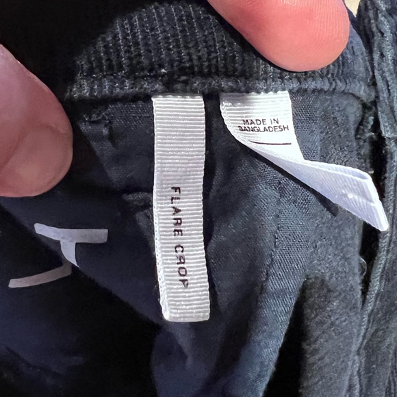 LOFT Cropped Flare Corduroy Pants - Midnight Blue Size 8 - Picture 6 of 7